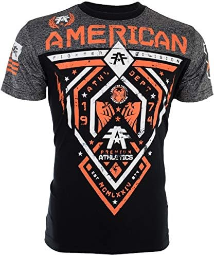 American Fighter Mens T-Shirt Fairbanks Athletic Black Biker Gym MMA UFC