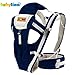 [CPSC Certificated] Babylian Baby & Children Ergonomic Soft Carrier for Baby of 3~36 mounths/3.5~25kg (black-blue)