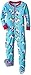 New Jammies Little Girls' Toddler Zippered Footie Pajamas, Rainbow Unicorns, 3T