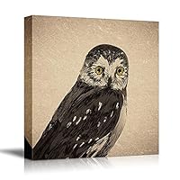 Canvas Wall Art Birds, Flowers, Owls, Butterflies Canvas Prints Home Artwork Decoration for Living Room, Bedroom - 12x12 inches