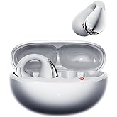 QCY Crossky C30S Open Ear Earbuds, Ultra-Comfort Clip On Ear Buds Wireless Bluetooth 6.0, LDAC Hi-Res Audio, Deep Bass, 40H Playtime, Fast Charging, IPX5 Waterproof Sports/Running Earphones
