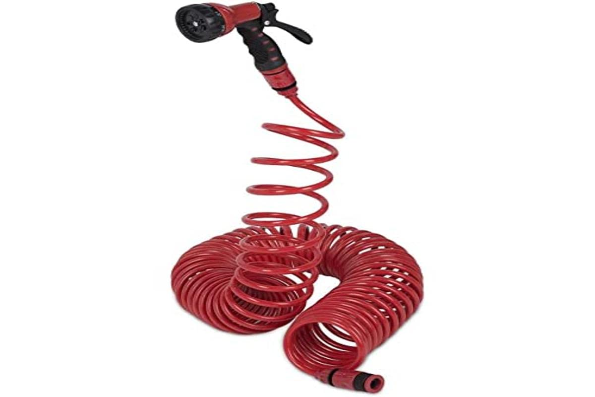 KREATOR KRTGR6703 Garden 15 Meters + Hand Shower Gun Spiral Hose