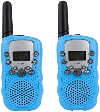 Dreamy Walkie Talkies for Kids Outdoor Toys with 2-Way Radio Toy 8 Channels 2km Long Range Interphone with Flashlight Set of 2 (Blue)