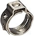 Oetiker 16700002 Stepless Ear Clamp, One Ear 5 mm Band Width, Clamp ID Range 6.8 mm (Closed) - 8 mm (Open) (Pack of 25)