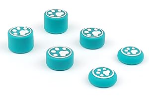 HATIST 6 Pcs Cute Thumb Grip Button Cap Compatible with Playstation 5 (PS5), Playstation 4 (PS4), Xbox One, Xbox Series X/S, Nintendo Switch Pro Controller Joystick Grips Accessories