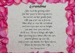 My Grandma Personalised Poem Gift Print: Amazon.co.uk: Kitchen &amp; Home