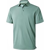 Mens Polo Shirts Short and Long Sleeve Casual Solid Stylish Dry Fit Performance Designed Collared Golf Polo Shirts for Men