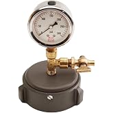 Aluminum 2 1/2" NH Cap Gauge with Bleeder Valve