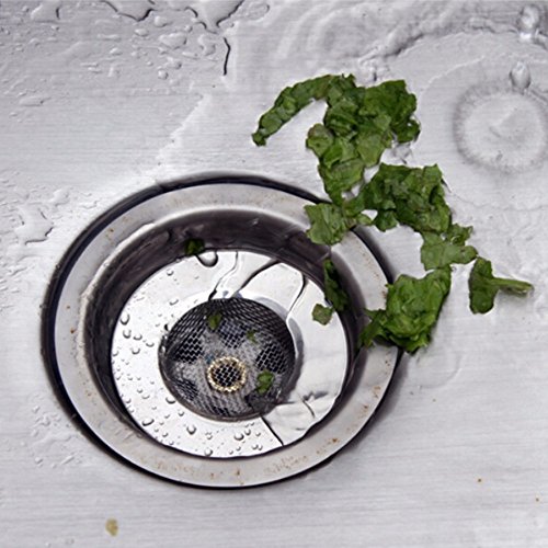 image for UTL Stainless Steel Sink Strainer Bathtub Hair Catcher Stopper Shower 