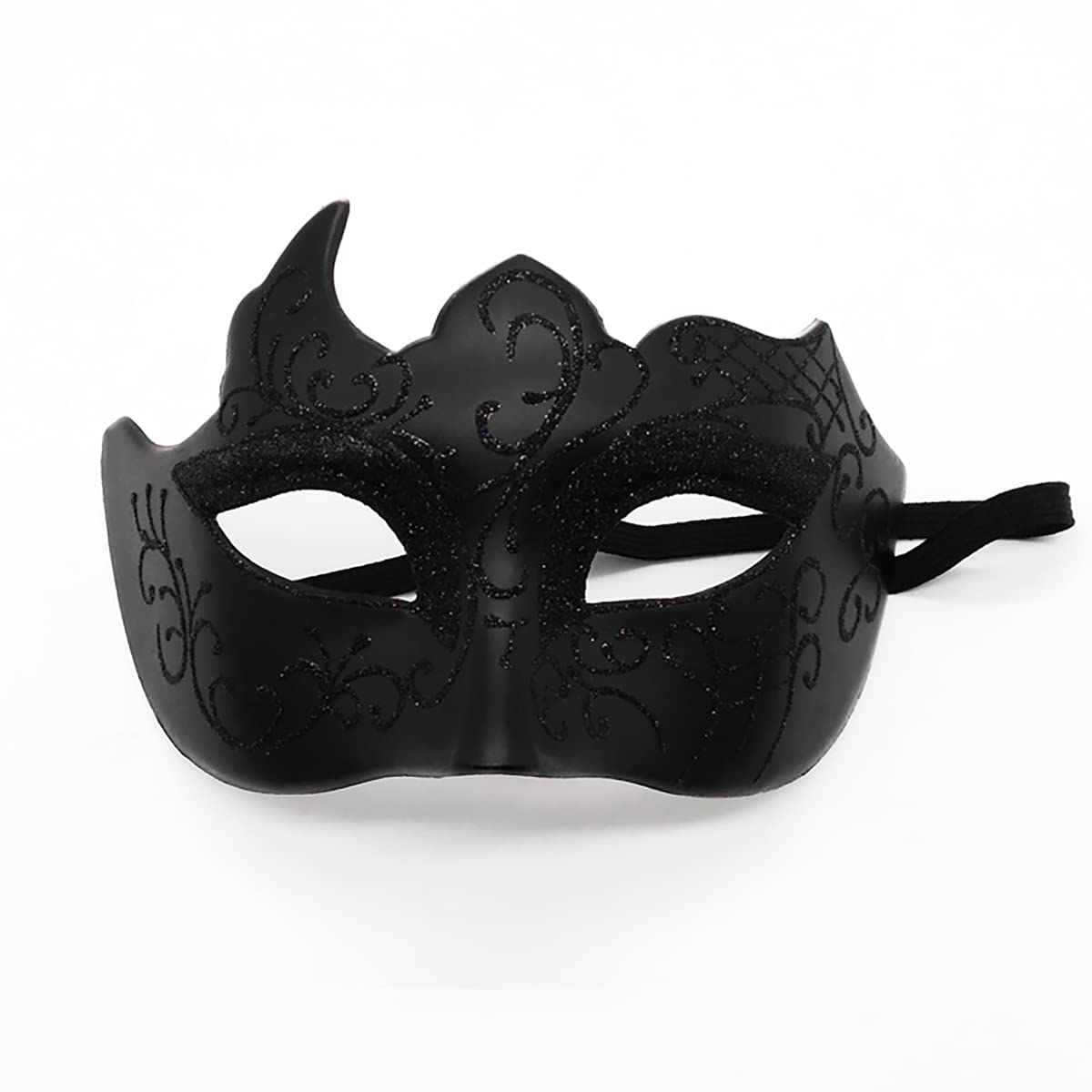 Seglory Venetian Masks, Masquerade Mask, Venetian Cosplay, Fancy Dress, Masquerade Ball, Venice Carnival Theme Party Costume Mask for Men and Women (Black) — image 1