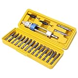 TOOGOO 20pcs/set Multifunction Half Time Drill Driver Swivel Head Quick-Change From Drilling to Driving Repair Tool Kits With Portable
