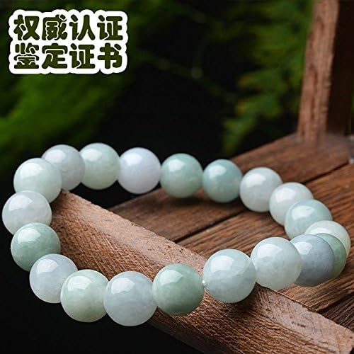 Shipment Natural Burma Jade Bracelet Bangle Women Girls Models Jewelry ice Kinds Jade Beads Hand String (10mm Full Type []