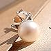 ERZA SCARLET S925 Sterling Silver Lovely cat Ears Natural Pearl Silver Earring, Ring, Necklace & Bracelet Adjustable Size (Earring)