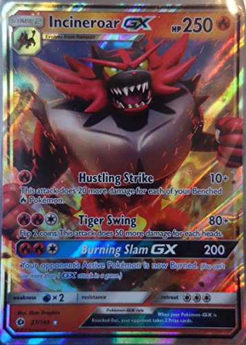 Pokemon TCG - Sun and Moon Base Set - Incineroar GX Ecuador | Ubuy