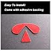 TopDall Carbon Fiber Steering Wheel 3D Sticker Decal Accessory for Infiniti