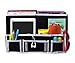 Jugtech Bedside Storage Organizer/Beside Caddy/Table Cabinet Storage Organizer for Tablet Magazine Phone Remotes - All Within Arms Reach (Black)