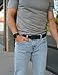 SlideBelts Men's Canvas Belt - Black with Matte Black Buckle