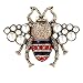 FERVENT LOVE Simulated Pearl Honey Bee Brooch Pin