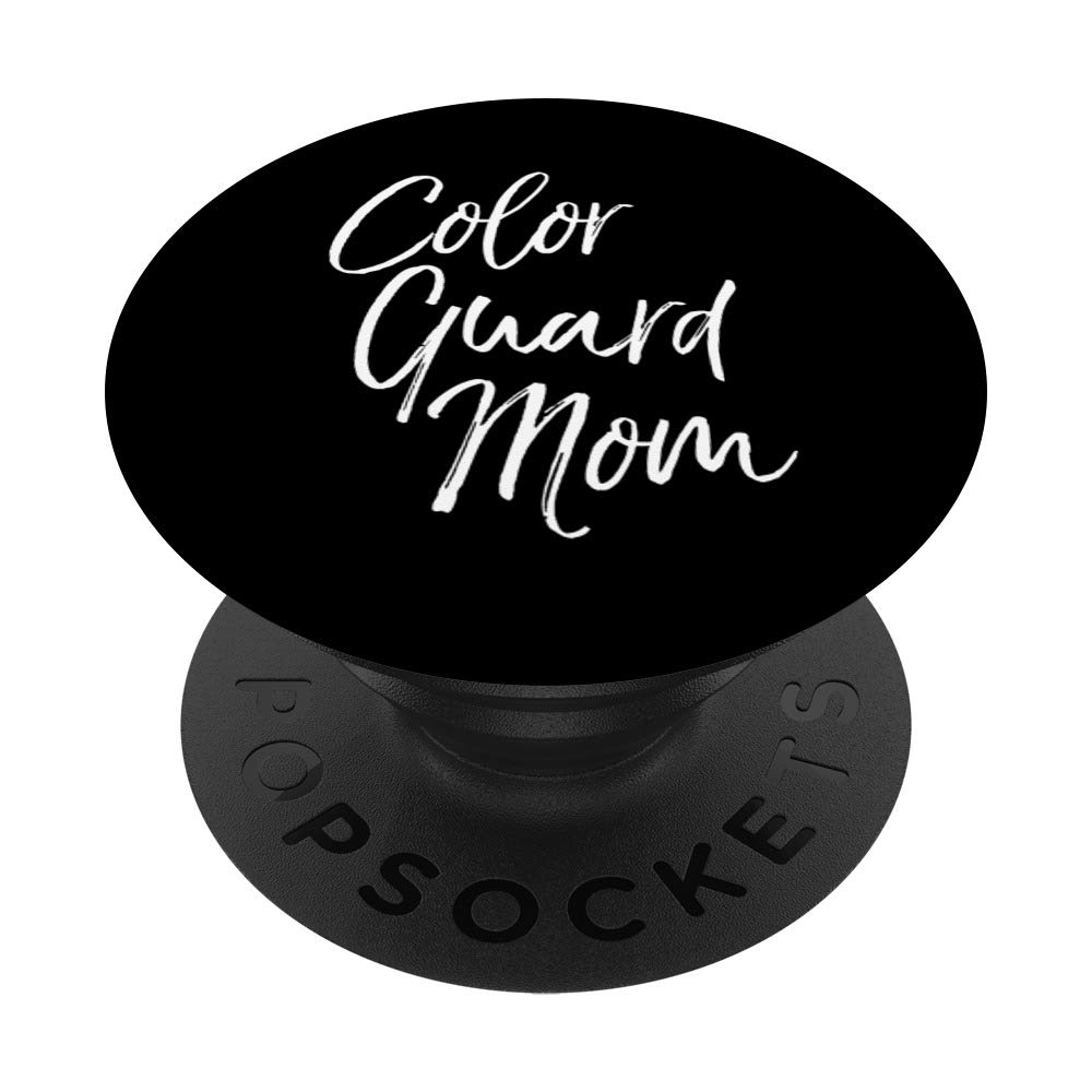 High School Mom Gift for Phones Mother's Day Color Guard Mom PopSockets Grip and Stand for Phones and Tablets