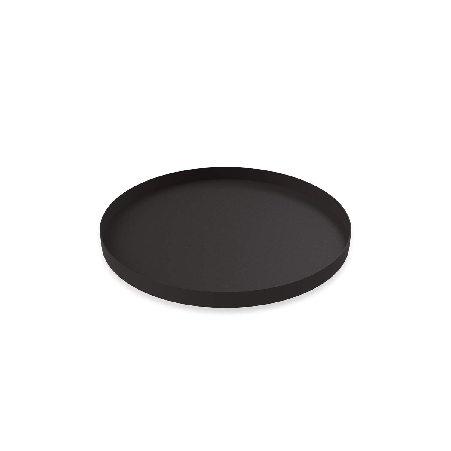 Cooee Design HI-012-BK Circle Tray Stainless Steel Black Dimensions: 30 cm x 30 cm x 2 cm