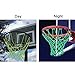 Basketball Nets - Glow in The Dark Basketball Net - Basketball Net Replacement for All Rings, 12 Standard Interior Exterior Loops Replacement - Great for Night Time Playing