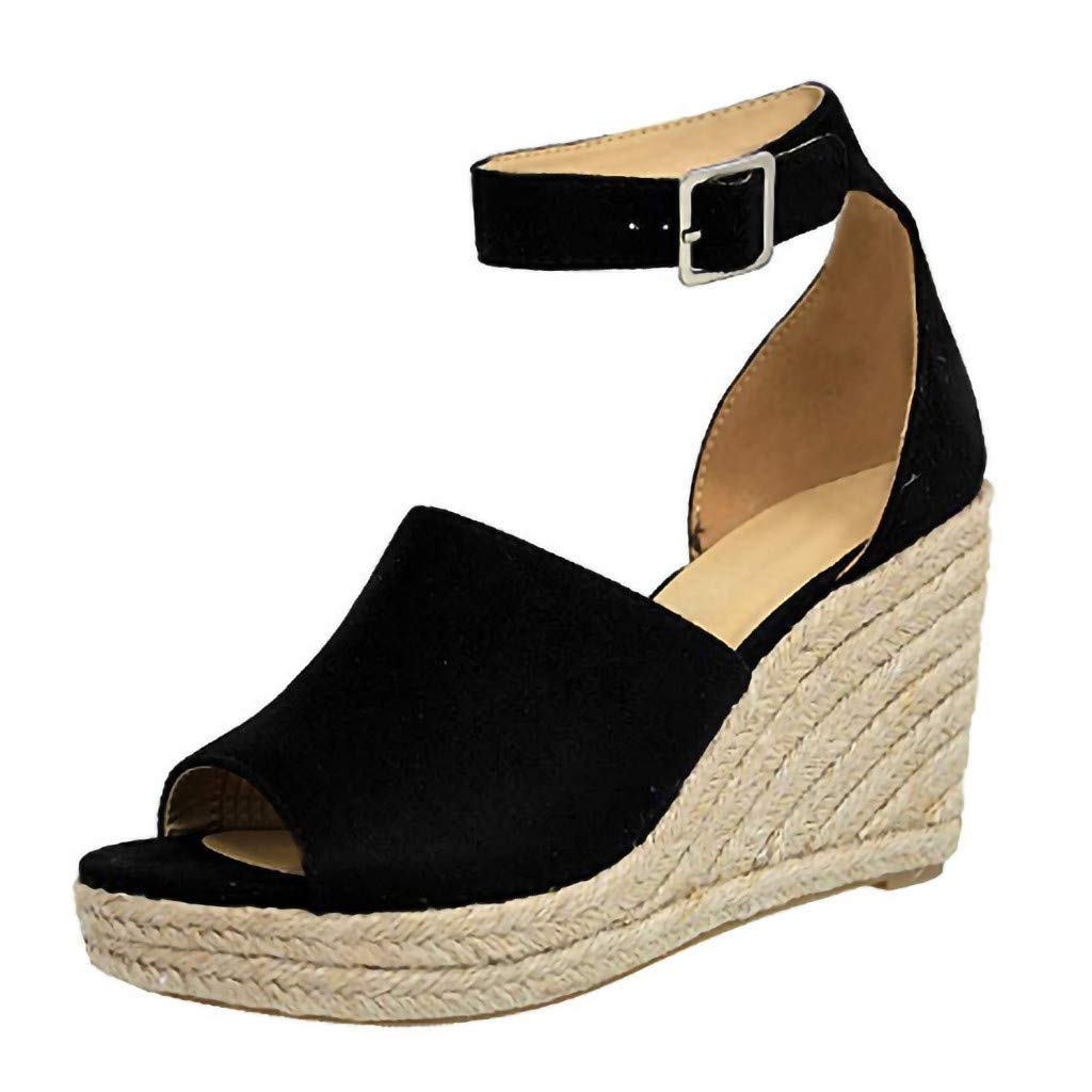 no doubt black platform espadrilles