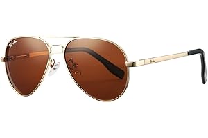 Pro Acme Small Polarized Aviator Sunglasses for Kids and Youth Age 3-18 with Two Sizes 50MM 52MM