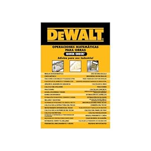 DEWALT Operaciones Matematicas Para Obras Quick Check (DEWALT Series)