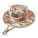 massmall Military Tactical Head Wear/Boonie Hat Cap with USA Patch for Wargame,Sports,Fishing &Outdoor Activties Desert Camouflage