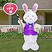 inslife 6FT Tall Easter Inflatable Cross He is Risen with Easter Eggs Decoration Built-in 5 LED Lights Blow Up Easter Outdoor Yard Inflatable Decorations