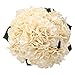 Hydrangea Silk Flowers Champagne 5 Heads SOLEDI Artificial Flower Arrangements Bunch Bridal Bouquet Wedding Bouquet for Home Garden Party Decoration Home Decor