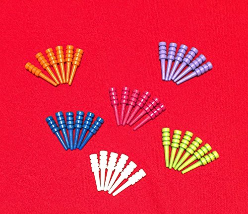 36 cribbage pegs for our 6 player 