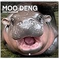 2025 Moo Deng Calendar, moo deng calendar,Moo Deng pygmy hippopotamus for Animal Lover, 12 Monthly Calendar Planner, Moo Deng Fans Hippo Wall Calendar