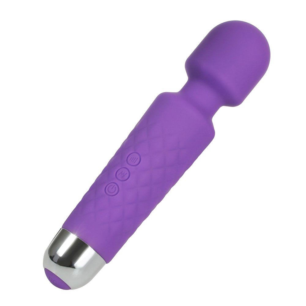 Clitoris Stimulator Clitoral Vibrator for Women,Mini 20 Vibration Patterns + 8 Speeds Rechargeable Powerful Wand Massager Adult Sex Toys,Wireless & Waterproof (Purple)