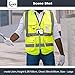 XIAKE 9 Pockets Class 2 High Visibility Reflective Safety Vest for Men Women,Meets ANSI/ISEA Standard(Yellow,Small)