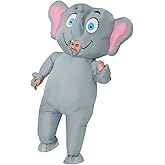 GOOSH Inflatable Elephant Costume for Adult Halloween Costume Funny Blow up Elephant Costume for Men Women Party Cosplay