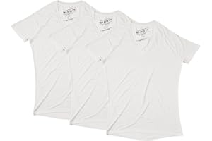 MR. DAVIS CLOTHING COMPANY Mr. Davis Comfort Fit Premium Bamboo Viscose Tailored Cut Stylish V Neck Men's Undershirt