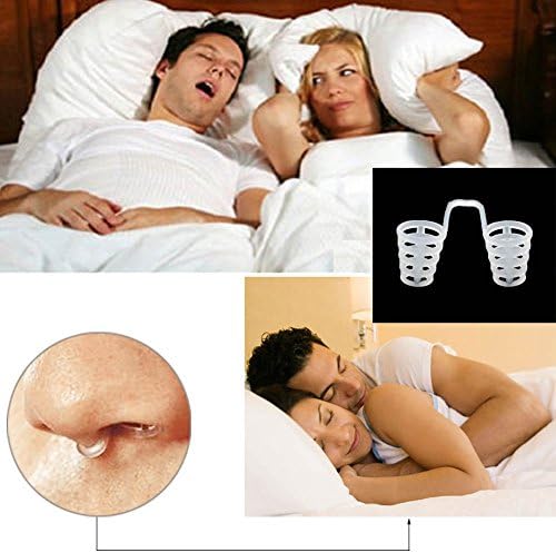 3 Set Anti Snoring Device,Snore Stopper Nose Vents Nasal Dilators Snore Reducing Sleep Aid Device Stop Snoring(Transparent)