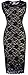HOMEYEE Women's Floral Lace Cocktail Party Sheath Dress S09