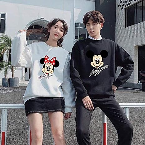 Amazon 親子 スウェット トレーナー ディズニー パーカー ミッキー パーカー 厚手 ペアルック カップル秋冬 メンズ レディース トップス 棉 裏起毛 トレーナー パーカー 通販
