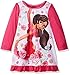 Disney Girls' Toddler Avalor Nightgown, Elena Dancing Queen LS, 4T