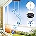 Color Changing Wind Chime Blue Star LED Wind Chime Wind Mobile Portable Waterproof Outdoor Decorative Romantic Wind Bell Light for Patio Yard Garden Home