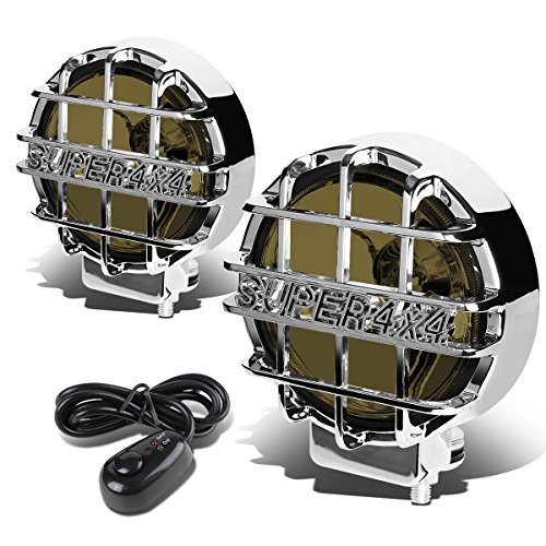 DNA Motoring FL-6-U+SW-SM-CH Fog Light, Driver and Passenger Side