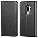 SHIELDON Galaxy S9 Plus Case, Galaxy S9 Plus Wallet Case, [Folio Cover][Stand Feature] Genuine Leather Credit Card Holder Flip Case with Magnetic Closure Compatible with Galaxy S9+ / S9 Plus - Black