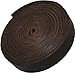 TOFL Genuine Top-Grain Leather Strap | 72 Inches Long | 5/8 Inch Wide | 1/8 Inch Thick (7-8 oz) | 1 Leather Strip for DIY Arts & Craft Projects, Clothing, Jewelry, Wrapping | Dark Brown