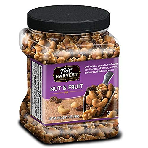 Nut Harvest Nut & Fruit Mix, 37 Ounce Jar(BB- Jan 12 2021)
