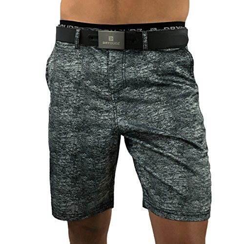 Mens Athletic Shorts, Perfect to be Worn as Mens Boardshorts, Mens Golf Shorts or as Mens Swim Shorts (Black Granite, 38)