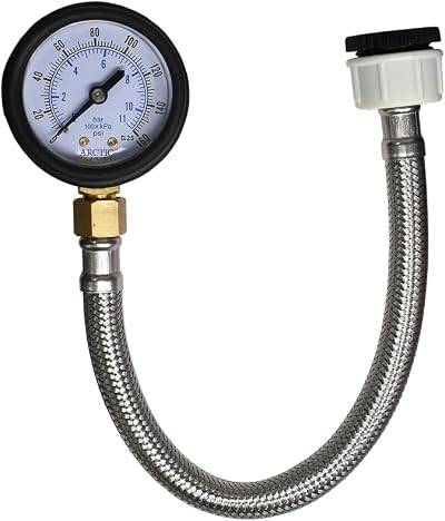 Arctic Hayes WPG1-AMZ Water Pressure Test Gauge Bar PSI Black Rubber Boot