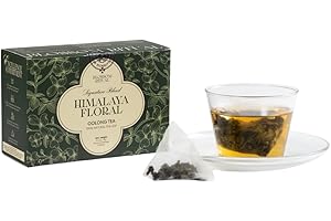BLOSSOM RITUAL Himalayan Floral – Osmanthus Infused Oolong Loose Leaf – 20 Natural Based Pyramid Bags – Serve Upto 60 cups – Milky Floral Scent & Flavor – Gentle Energy Boost & Overall Calmness| 2.65oz