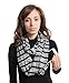 Zipper Hidden Pocket Infinity Scarf - Black Women Men Convertible Scarf lightweight Thin Scarves Light Plain Solid Jersey Security Travel Passport Purse Fashion Infinite Scarfs For Spring Winter